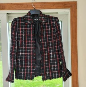 Kasper Women's Tassel Sleeves & Hem Jacket